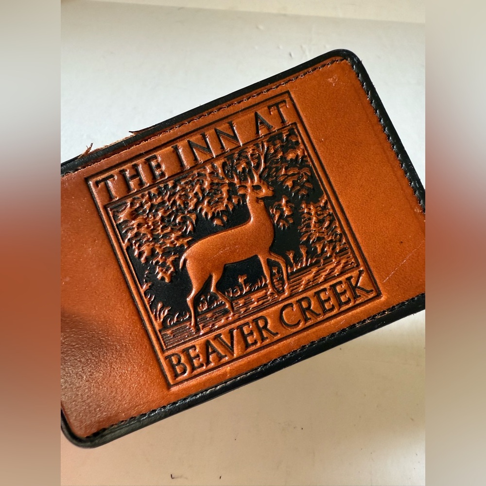 Vintage The Inn At Beaver Creek Leather Luggage Tag Hotel Motel Resort - Picture 4 of 7
